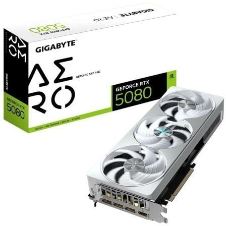 depau-GIG-GF-RTX5080-AER-OC-SF-16G Tarjeta Gráfica Gigabyte GeForce RTX 5080 AERO OC SFF/ 16GB GDDR7 - Imagen 1