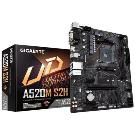 depau-GIG-PB-A520M-S2H Placa Base Gigabyte A520M S2H Socket AM4/ Micro ATX - Imagen 1