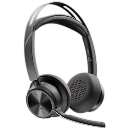 depau-HP-POL-9T9J5AA Auriculares Inalámbricos PolyVoyager Focus 2 USB-C-C + Adaptador USB-C/A/ con Micrófono/ Bluetooth/ Negros - Imagen 1