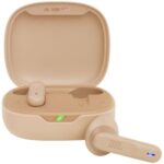 Auriculares Bluetooth JBL Vibe Flex con estuche de carga/ Autonomía 8h/ Beige
