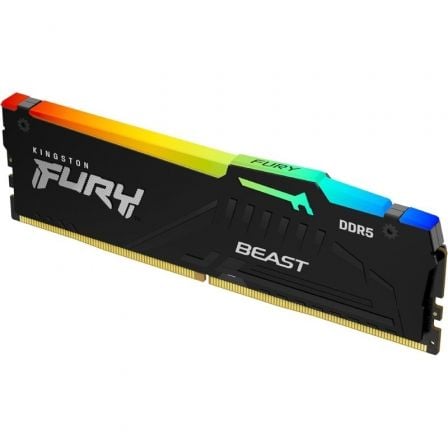 depau-KIN-FB-KF564C32BBEA-16 Memoria RAM Kingston FURY Beast RGB 16GB/ DDR5/ 6400MHz/ 1.4V/ CL32/ DIMM - Imagen 1