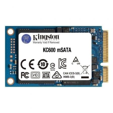 depau-KIN-SSD-MSATA-KC600-512G Disco SSD Kingston KC600 512GB/ mSATA/ Full Capacity - Imagen 1