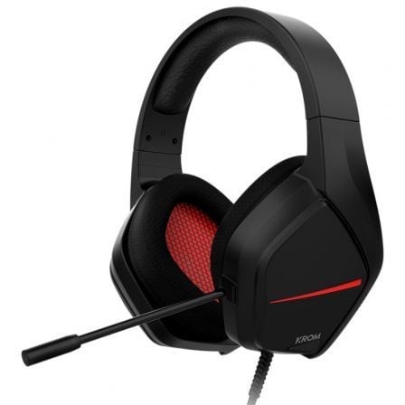 depau-KROM-AUR-KOPA-MOVE-BK Auriculares Gaming con Micrófono Krom Kopa Move/ Jack 3.5/ Negros - Imagen 1