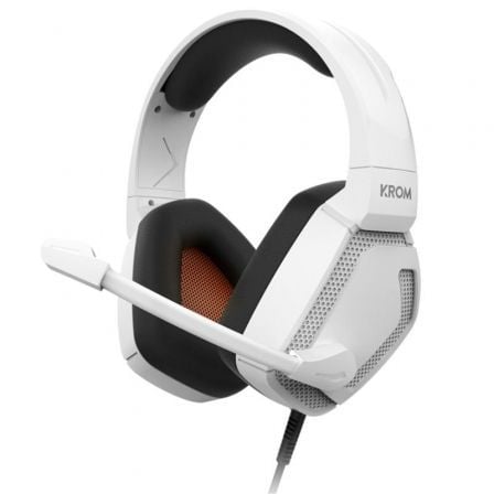 depau-KROM-AUR-KOPA-PRO-WH Auriculares Gaming con Micrófono Krom Kopa Pro/ Jack 3.5/ Blancos - Imagen 1