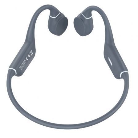 depau-LEO-AUR-OSEA-KURI-GY Auriculares Inalámbricos Deportivos de Conducción Ósea Leotec Osea Kuri/ con Micrófono/ Bluetooth/ Grises - Imagen 1