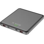 Powerbank 20000mAh Leotec LEPOW100W20G/ 100W/ Gris/ Incluye Cable USB Tipo-C