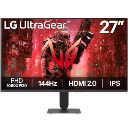 depau-LG-M-27G411A-B Monitor Gaming LG UltraGear G4 27G411A-B 27"/ Full HD/ 1ms/ 144Hz/ IPS/ Negro - Imagen 1