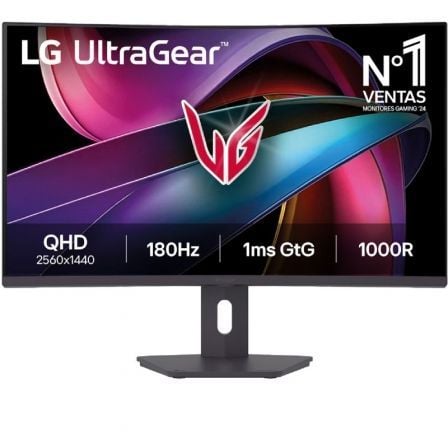 depau-LG-M-32G600A-B Monitor Gaming Curvo LG UltraGear 32G600A-B 31.5"/ QHD/ 1ms/ 180Hz/ VA/ Regulable en altura/ Negro - Imagen 1