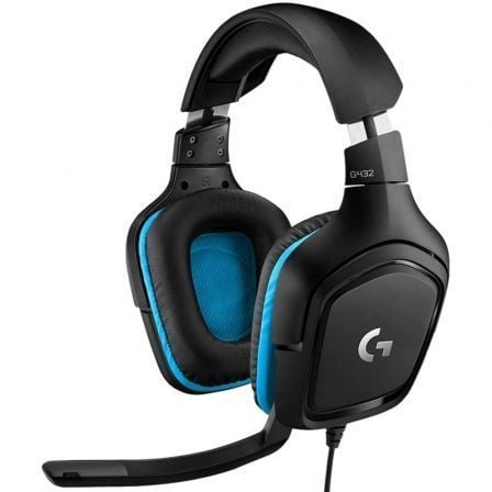 depau-LOG-AUR-G432 Auriculares Gaming con Micrófono Logitech G432/ USB 2.0/ Jack 3.5/ Negros - Imagen 1