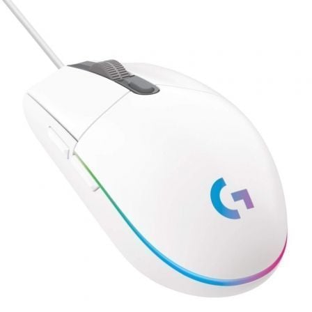 depau-LOG-MOU-G102-LSYNC-WH Ratón Gaming Logitech G102 Lightsync/ Hasta 8000 DPI/ Blanco - Imagen 1