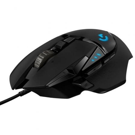 depau-LOG-MOU-G502-HERO-BK-V2 Ratón Gaming Logitech G502 Hero/ Hasta 25600 DPI/ Negro - Imagen 1