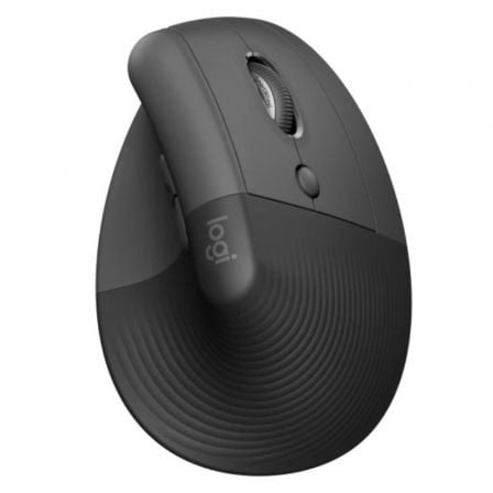 depau-LOG-MOU-LIFT-VERTICAL-GF Ratón Vertical Inalámbrico Logitech Lift Vertical Ergonomic Mouse/ Hasta 4000 DPI/ Grafito - Imagen 1