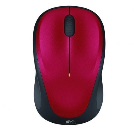 depau-LOG-MOU-M235-ROJO Ratón Inalámbrico Logitech M235/ Hasta 1000 DPI/ Rojo - Imagen 1