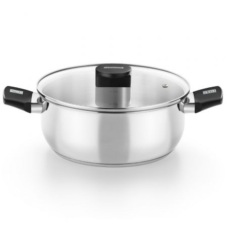 depau-MON-CACEROLA-M240320 Cacerola Monix Elite M240320/ Ø20cm/ Aluminio fundido/ Apta para Inducción - Imagen 1