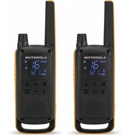 depau-MOT-WALKIE-TKAB-T82-EXT-2P Walkie Talkie Motorola Talkabout T82/ Hasta 10km/ 16 canales - Imagen 1
