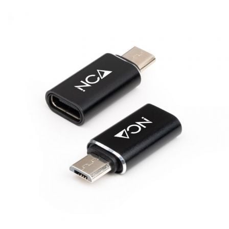 depau-NAN-ADP-10-02-0014 Adaptador Nanocable 10.02.0014/ MicroUSB Macho - USB Tipo-C Hembra - Imagen 1
