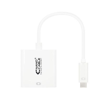 depau-NAN-ADP-10-16-4102 Conversor Nanocable 10.16.4102/ USB Tipo-C Macho - HDMI Hembra/ 15cm/ Blanco - Imagen 1