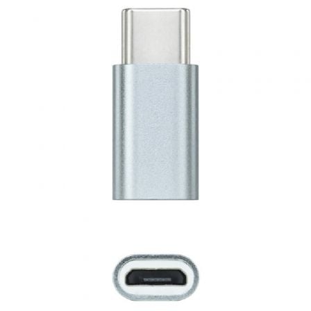 depau-NAN-ADP-USB-C-10-02-0011 Adaptador Nanocable 10.02.0011/ USB Tipo-C Macho - MicroUSB Hembra - Imagen 1