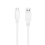 Cable USB 3.1 Tipo-C Nanocable 10.01.4000-W/ USB Tipo-C Macho - USB Macho/ 50cm/ Blanco