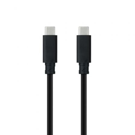 depau-NAN-CAB-10-01-4102 Cable USB 3.1 Tipo-C Nanocable 10.01.4102/ USB Tipo-C Macho - USB Tipo-C Macho/ Hasta 100W/ 10Gbps/ 2m/ Negro - Imagen 1