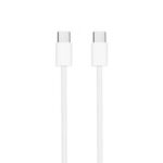 Cable USB 2.0 Tipo-C Nanocable 10.01.6001-CO/ USB Tipo-C Macho - USB Tipo-C Macho/ Hasta 60W/ 480Mbps/ 1m/ Blanco