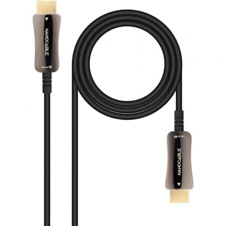 depau-NAN-CAB-10-15-2115 Cable HDMI 2.1 AOC 8K Nanocable 10.15.2115/ HDMI Macho - HDMI Macho/ 15m/ Negro - Imagen 1
