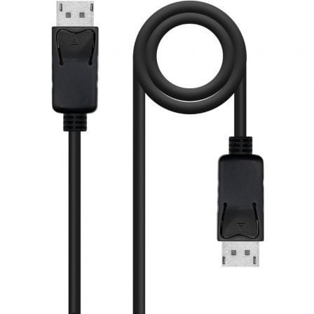 depau-NAN-CAB-10-15-2701-L150 Cable DisplayPort Nanocable 10.15.2701-L150/ DisplayPort Macho - DisplayPort Macho/ 1.5m/ Negro - Imagen 1