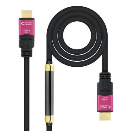 depau-NAN-CAB-10-15-3730 Cable HDMI 2.0 4K Nanocable 10.15.3730/ HDMI Macho - HDMI Macho/ 30m/ Negro - Imagen 1