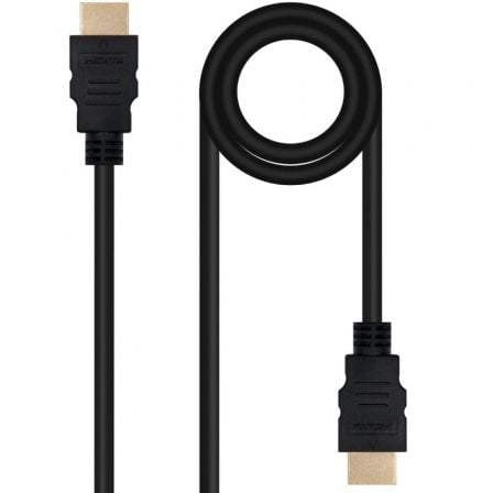 depau-NAN-CAB-10-15-3807 Cable HDMI 2.0 4K Nanocable 10.15.3807/ HDMI Macho - HDMI Macho/ 7m/ Negro - Imagen 1