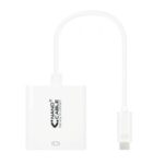 Conversor Nanocable 10.16.4103/ USB Tipo-C Macho - DVI-D (24+1) Hembra/ 15cm/ Blanco