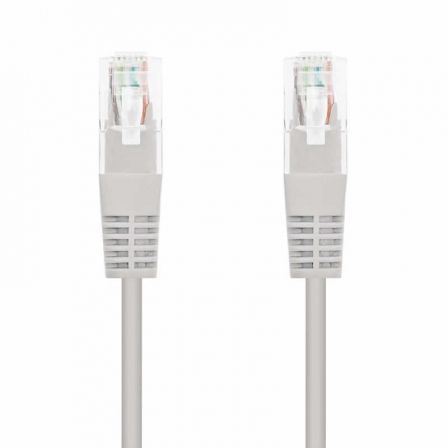 depau-NAN-CAB-10-20-0400-L25 Cable de Red RJ45 UTP Nanocable 10.20.0400-L25 Cat.6/ 25cm/ Gris - Imagen 1