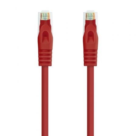 depau-NAN-CAB-10-20-1800-L25-R Cable de Red RJ45 UTP Nanocable 10.20.1800-L25-R Cat.6A/ LSZH/ 25cm/ Rojo - Imagen 1
