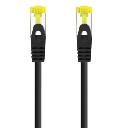 depau-NAN-CAB-10-20-1900-L25-BK Cable de Red RJ45 SFTP Nanocable 10.20.1900-L25-BK Cat.6A/ LSZH/ 25cm/ Negro - Imagen 1