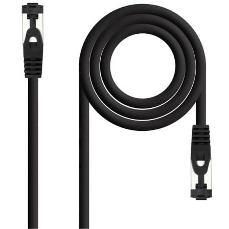 depau-NAN-CAB-10-20-2007-BK Cable de Red RJ45 SSTP Nanocable 10.20.2007-BK Cat.8.1/ 7m/ Negro - Imagen 1