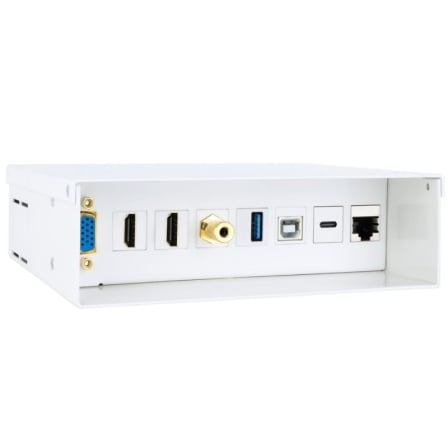 depau-NAN-CAJA-10-35-0004 Caja de Conexiones Nanocable 10.35.0004/ VGA - 2x HDMI - Jack 3.5 - USB 3.0 - USB Tipo-C - USB 2.0 - RJ45 - Imagen 1
