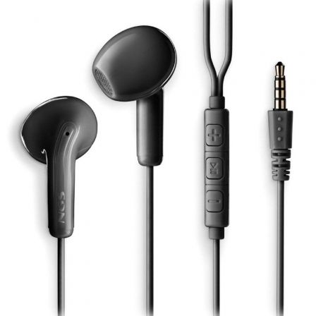 depau-NGS-AUR-CROSS-FLIP-BK Auriculares Intrauditivos NGS Cross Flip/ con Micrófono/ Jack 3.5/ Negros - Imagen 1