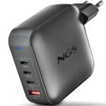 Cargador de Portátil GaN NGS BUD 165W/ 165W/ Automático/ Voltaje 5-21V
