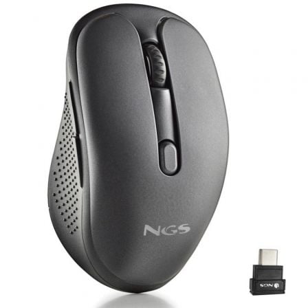 depau-NGS-MOU-EVO-JOT-BK Ratón Inalámbrico NGS Evo Jot silencioso/ Batería recargable/ Hasta 1600 DPI/ Negro - Imagen 1