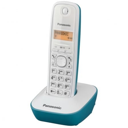 depau-PAN-TEL-KX-TG1611GC Teléfono Inalámbrico Panasonic KX-TG1611/ Blanco/ Azul - Imagen 1