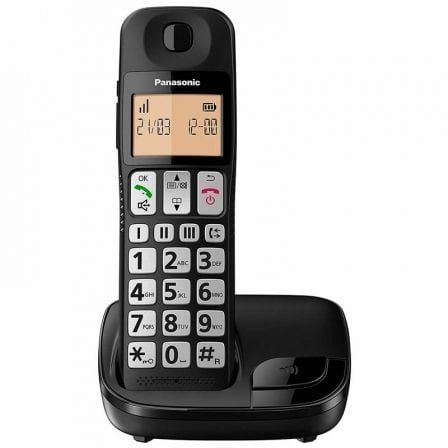 depau-PAN-TEL-KX-TGE310SPB Teléfono Inalámbrico Panasonic KX-TGE310SP/ Negro - Imagen 1