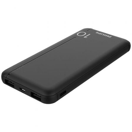 depau-PHIL-BAT-DLP1810NB-62 Powerbank 10000mAh Philips DLP1810NB/62/ Negra - Imagen 1