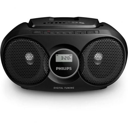 depau-PHIL-CD-AZ215B-12 Radio CD Philips AZ215B/12/ 3W/ Negra - Imagen 1