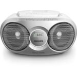 Radio CD Philips AZ215S/ 3W RMS/ con Cable/ Plata
