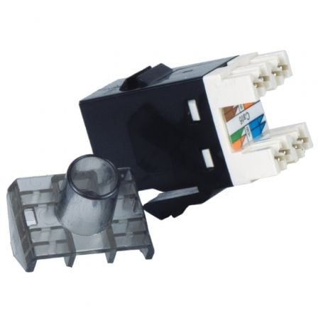 depau-PHK-CONECTOR-SD-3018 Conector RJ45 Phasak SD 3018 Cat.6 UTP/ Negro - Imagen 1
