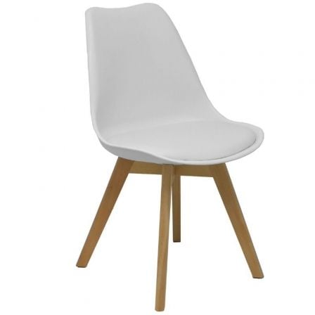 depau-PYC-SILLA-PACK4351PTBLSP10 Pack 4 Sillas Piqueras y Crespo Don Rodrigo PACK4351PTBLSP10/ Blancas - Imagen 1