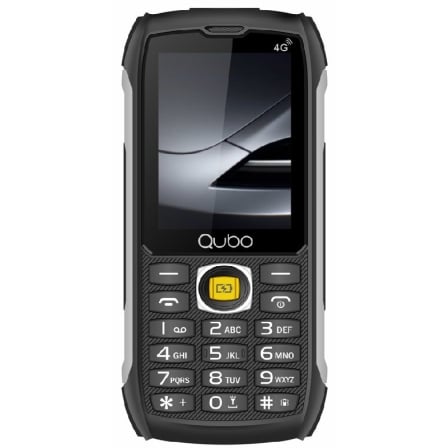depau-QUB-TEL-ST-002-BK Teléfono Móvil Rugerizado Qubo ST-002 para Personas Mayores/ Negro - Imagen 1