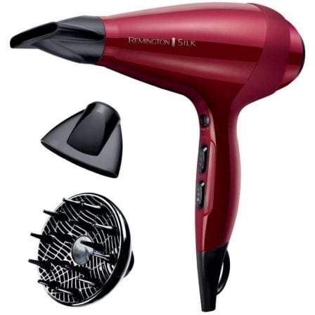 depau-REM-PAE-SEC-SILK-DRYER Secador Remington Silk Dryer AC9096/ 2400W/ Iónico/ Rojo - Imagen 1