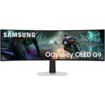 Monitor Ultrapanorámico Curvo Gaming Samsung Odyssey OLED G9 G91SD S49DG910SU 49"/ Dual QHD/ Multimedia/ 0.03ms/ 144Hz/ OLED/ Regulable en altura