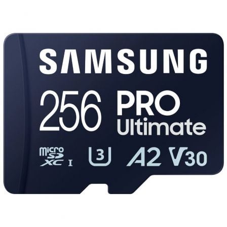 depau-SAM-MICROSD-PRO-ULT-256GB Tarjeta de Memoria Samsung Pro Ultimate 256GB microSD XC con Adaptador/ Clase 10/ 200MBs - Imagen 1
