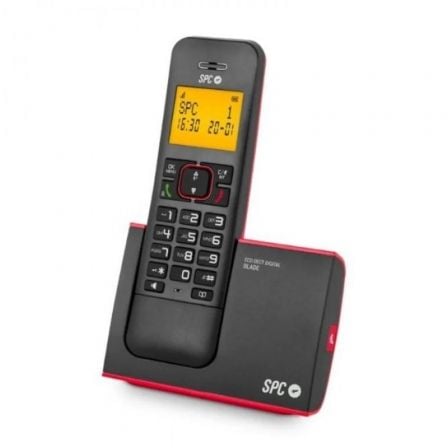 depau-SPC-DECT-BLADE-RD-BK Teléfono Inalámbrico SPC Blade 7290RC1/ Rojo y Negro - Imagen 1